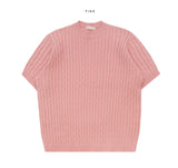Het Twist Short Sleeve Knit
