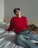 Plain Color Crop Sweatshirt
