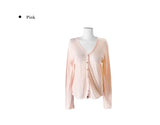 Take See-Through Linen Knit Long Sleeve Cardigan