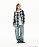 CUT OFF FLANNEL CHECK SHIRT