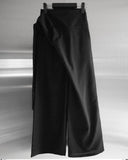 Blend Wrap Skirt Pants