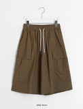 Ryu Roder Nylon Banding Cargo Bermuda Pants
