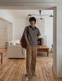 Cork Crop Stripe Short Sleeve T-shirt
