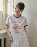 Strawberry Crop Ringer Tee