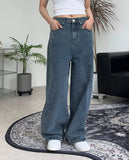 Diple Side Line Wide Denim Pants