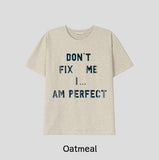 Fix Slogan Lettering Short Sleeve T-shirt