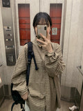 [BAONHAUS] Timmy Vintage Check Boxy Over Shirt