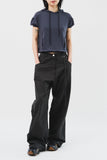 (W) Dub Shirring Wide Pants