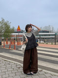 Manguetto Dot Bustier Sleeveless Blouse