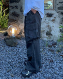Nideion Pintuck Diagonal Cargo Pants