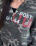 Everton Camo Waffle Hood Zip-Up