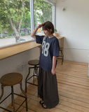 [Unisex] Clown Embroidered Number Short Sleeve Tee