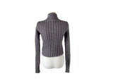 Pora High Neck Duffle Knit Pocket Zip-Up
