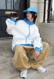 WAFFLE TRACK ZIP-UP