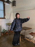 [unisex] Pikuni Nordic Fleece Collar Over Sweatshirt
