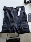 Raw Cargo Wide Denim