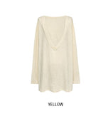 Awning Deep V-Neck Long Sleeve