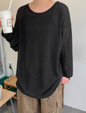 [unisex] Wild Color Linen Over Long Sleeve Tee