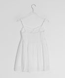 Yura Lace Smoke Back Shirring Sleeveless Bustier