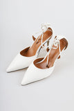 Strap stiletto heel