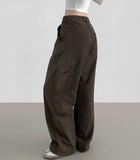 Carpenter Side Pocket Hip Y2K Wide Cotton Pants