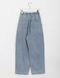 [unisex] Siltro banding pin tuck denim pants