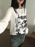 Koga See-Through Printed Boat Neck Knitwear T-Shirt