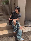Recluse Funky Damage Balloon Denim Pants