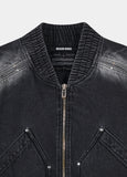 LAYER POCKET DENIM BOMBER