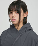 Hooded Asymmetrical Puffer Jacket