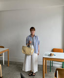 Lindido Cut Nylon Cargo Skirt