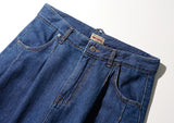 Twin Pintuck Wide Denim Pants