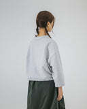 [AG.W] Wappen Stand Neck Crop Sweat Shirt