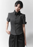 Curve Line Short Sleeve Shirt