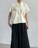 Tapt Big Pocket Crop Shirt