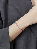 Essence Silver Square Channel Tennis Bracelet