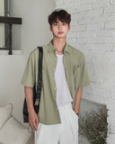 Airy Pocket Over Short Sleeve Shirt