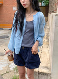 Kirina Loose Fit Balloon Sleeve Summer Blouse