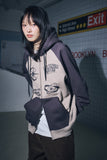 [2-WAY] Star & Sun raglan hood zip-up