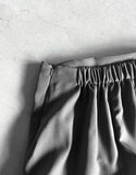 Rev Stripe Shirred Midi Skirt