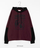 [unisex] Dyna Printed Color Matching Layered Over Hoodie