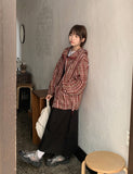 Bellito Check Cotton Over Hood Zip-Up