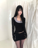 Quto See-through Bolero Cardigan