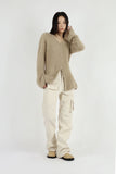 Zipper three-dimensional cargo pants