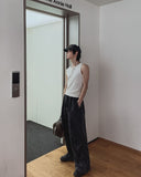 Pigment Washed Track Wide Pants