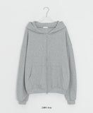[unisex] Shikyo Waffle Two-Way Over Hood Zip-Up