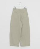 Pocol Pintuck Cotton Wide Balloon Pants