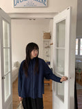 Ebenk Back Ribbon Cotton Over Shirt