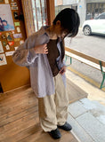Hamiri Basic Pocket Check Long Sleeve Shirt