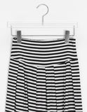 Ryujini striped long skirt
